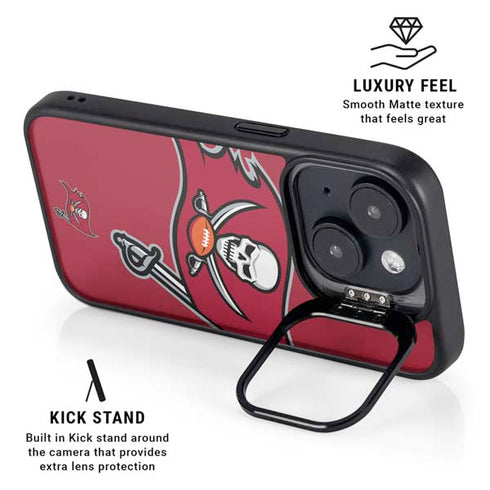 NFL Tampa Bay Buccaneers Large Logo iPhone 15 Kickstand Case